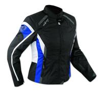 Impermeable chaqueta Moto 4 Seasons Scooter Señora personalizada Blanco Azul