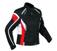 Impermeable chaqueta Moto 4 Seasons Scooter Señora personalizada Blanco Rojo