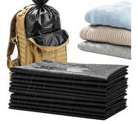 Impermeable de Mochila 10 Piezas de Forro Interior Resistente Negro Mate | Forro Para Mochilas De Senderismo Y Trekking para Senderismo Supervivencia al Aire Libre Montaña Pesca Bushcraft