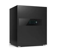 Impermeable Doble antirrobo, Caja Fuerte Teclado electrónico y gabinete Interior Oculto con identificación biométrica Huellas Dactilares, a Prueba de Fuego para el hogar Importante, Negro