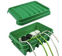 Impermeable Exterior Eléctrico Conexión Caja IP45 Certificado Mediano Negro