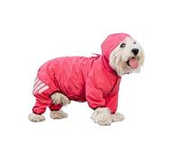 Impermeable for perros, abrigo impermeable for perros, ropa impermeable ligera for mascotas, poncho de lluvia for perros con banda reflectante y orificio for cuerda de tracción for cachorros, perros p