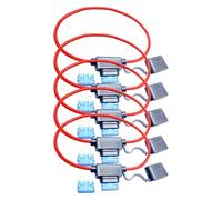 Impermeable Fuse Holder for RVs - 5X RV Fuse Holders with Cover, Perfect for Protecting Circuits and Electrical Equipment in Cars, Ships, and RVs, Durable Waterproof Fuse Holder Set