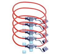 Impermeable Fuse Holder for RVs - 5X RV Fuse Holders with Cover, Perfect for Protecting Circuits and Electrical Equipment in Cars, Ships, and RVs, Durable Waterproof Fuse Holder Set