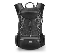 Impermeable Hiking Backpack - Packable Backpack | 16L Hydration Pack with Water Bladder - Reflective Lightweight Outdoor Travel for Running, Biking, and Raves