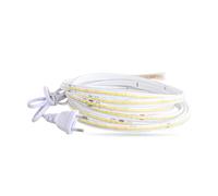 Impermeable Luz LED 1 Metro 220V Blanco 4000K con Enchufe sin Transformador | 220 Volts LED Tira , 1M Bright LED Lights Strip for Kitchen Cabinets , 320 leds Stripe , 25CM Cortable Luces