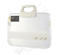 Impermeable para Documentos,A4 Impermeable Transparente para Documentos,Estuche De Almacenamiento Para Archivos Con Asa | Para Hogar Viaje Negocios Escuela Documentación Recibos Ordenador