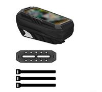 Impermeable para Hard Shell Bike Top Tube Bag 1.8L Pantalla táctil Teléfono bolsa para carretera (Hard Shell negro)