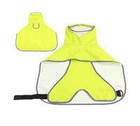 Impermeable para perro, ropa reflectante para mascotas, con agujero para | cuerda, poncho ligero e impermeable, con capucha ajustable, para al aire libre, capa de protección de visibilidad para to
