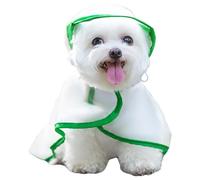 Impermeable para Perros con Capucha,Impermeables para Perros pequeños, Chaqueta Impermeable Ajustable para Mascotas con Bonito Estampado, Ropa Ligera fácil de Llevar de la Lluvia del Animal doméstico