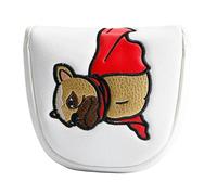 Impermeable para Putter de Golf con Cierre magnético | Bulldog French Bulldog Punter Mallet Golf Club Head Protector Adapts a Odysseyy Center Shafted Mallet Putter