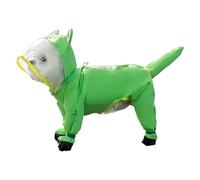 Imperméable Pour Petits Chiens | Veste Pluie Coupe-Vent Pour Chiens de Taille Moyenne, Protège Queue et Pattes, Poncho Couverture Intérieur gr