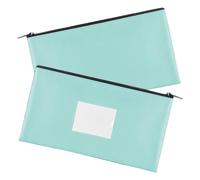 Impermeable PU Cuero Tarjetero Documento Con Ventana Transparente Para La Organización De Archivos Uso Oficina Bolsa De Documentos