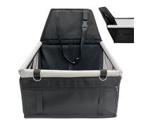 Impermeable Puppy Carrier with Storage Pocket & Mesh Window, Washable Travel Safety Bed with Seatbelt, Ideal Cat & Small Pet Travel Accessories, 40 x 37 x 43 cm, Oxford Cloth, PVC