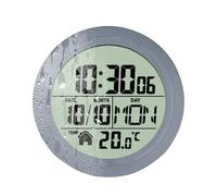 Impermeable Reloj de Pared Al Aire Libre - Termómetro e Higrómetro | Función de cuenta atrás Pantalla meteorológica , resistente al clima, perfecto para el jardín Patio Balcony, fácil de leer