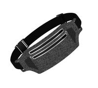 Impermeable Running Fanny Pack - Ajustable Unisex Sport Waist Bag | Correa de sujeción de teléfono transpirable para fitness, correr, caminar y practicar al aire libre, hiking y cicling., Color gris