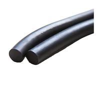 Impermeable, sello de goma, tira redonda sólida resistente al aceite, caucho de nitrilo negro, diámetro * longitud-12mm * 2m