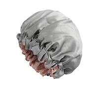 Impermeable Shower Cap for Women, 2 capas elásticas Hair Protector Gorro largo Braids, Reusable Cap for Spa, Home, Ladies, Friends & Colleagues, Keeps Hair Dry and Protected