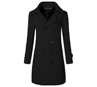 Impermeable/Trench Largo Edredón Hombre Gabardina delgada y elegante para hombre, informal, con doble botonadura, manga larga, chaqueta larga sólida para el trabajo y las