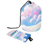 Impermeable y elegante: organízate con nuestra bolsa de maquillaje grande para mujer, diseño de avión, multicolor, 9.9x6.9in/25.2x17.6cm;6x3.5in/15.2x8.8cm