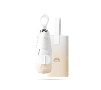 Impervius Patronum Mini Vogue Paraguas de Viaje Plegable Portátil Compacto Con Manija del Anillo y Bolsa de Almacenamiento,Color Degradado,6 * 2 Varillas,Protección UV,Sol y Lluvia,Mujeres y Niños