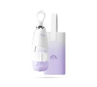 Impervius Patronum Mini Vogue Paraguas de Viaje Plegable Portátil Compacto Con Manija del Anillo y Bolsa de Almacenamiento,Color Degradado,6 * 2 Varillas,Protección UV,Sol y Lluvia,Mujeres y Niños