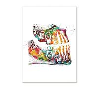 Implante de dientes abstracto herramientas belleza Dental cuadro sobre lienzo for pared carteles nórdicos e impresiones cuadros for decoración Hospital(H,A4 21X30 cm Unframed)