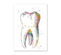 Implante de dientes abstracto herramientas belleza Dental cuadro sobre lienzo for pared carteles nórdicos e impresiones cuadros for decoración Hospital(N,15X20 cm Unframed)