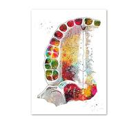 Implante de dientes abstracto herramientas belleza Dental cuadro sobre lienzo for pared carteles nórdicos e impresiones cuadros for decoración Hospital(J,13X18 cm Unframed)