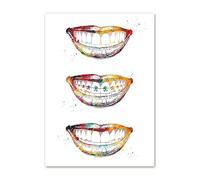 Implante de dientes abstracto herramientas belleza Dental cuadro sobre lienzo for pared carteles nórdicos e impresiones cuadros for decoración Hospital(B,20X25 cm Unframed)