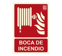 Implaser ex204n-a5 seÑal boca de incendio 21x15cm