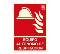 IMPLASER EX214N-A4 Señal equipo autónomo de respiración 29,7x21cm