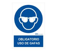 IMPLASER OB03-A4 Señal obligatorio uso de gafas 29,7X21cm