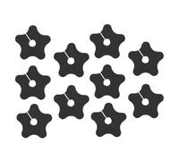 Implementación de pared | 10 piezas de cabañas de silicona | Tener una solución libre de rutas de cable en forma de estrella para cine en casa, oficina, escritorio, televisión, computadora, electrónic