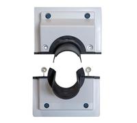 Implementación de pared y kit de cobertura de línea | Accesorios de aire acondicionado para sistemas de bombas de división y calor | Conjunto de goma ABS 25x15cm | Instalación de tuberías seguras