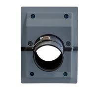 Implementación de pared y kit de cobertura de línea | Accesorios de aire acondicionado para sistemas de bombas de división y calor | Conjunto de goma ABS 25x15cm | Instalación de tuberías seguras