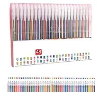 Implementarch Pens, Glitter Gel Pen Set, Iridescent Glitters Gel Ink Pen Set, Smooth Writing and Precise Lines, for Drawing, Doodling, Crafts and Taking Note(48pcs)