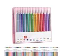 Implementarch Pens, Iridescent Glitters Gel Ink Pen Set, Smooth Writing and Precise Lines for Coloring, Doodling, And Note - Taking (48Pcs)