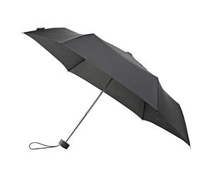 Impliva Mini max Parapluie de poche Compact et léger pliant - Résistant au Vent Noir Paraguas Plegable, 22 cm, 90 Liters, Negro (Noir)