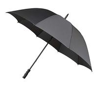 Impliva - Paraguas de Golf para Hombre, Apertura Manual, 8 Varillas de Fibra de Vidrio irrompibles, ultrarresistente al Viento, Gran protección con diámetro de 100 cm, Color Gris