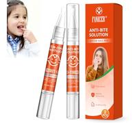 Impoditiongs 2 Piezas Prevenir morderse las uñas Bolígrafos, Bolígrafo Amargo Intenso, Ayuda a Controlar el Hábito de Morderse las Uñas, para No Chuparse los Dedos, Naranja