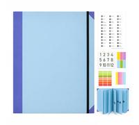 Important - Carpeta organizadora de documentos con etiquetas y bolsillos, carpeta de archivos expandible para certificados de nacimiento, pasaportes y testamentos, carpeta de emergencia familiar, en