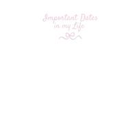 Important Dates in My Life Reminder Book/Journal: Record birthdays, important events, celebrations and memorable moments in your life. Size: 6”x 9”, 122 pages