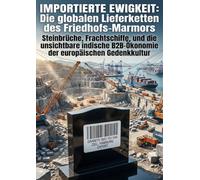 Importierte Ewigkeit: Die globalen Lieferketten des Friedhofs-Marmors: Steinbrüche, Frachtschiffe, und die unsichtbare indische B2B-Ökonomie der europäischen Gedenkkultur