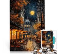 Imposible Calles de París de Noche Rompecabezas para Adultos 1000 Piezas 38x52cm Cada Pieza es única: un desafiante y Divertido Juego Familiar