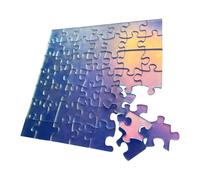 Imposible Crazy Jigsaw Puzzle - acrílico duradero Clear | 49pcs piezas iridiscentes transparentes con un patrón difícil no repetido, juego lógico duro para el entretenimiento de adultos, niños aprendi