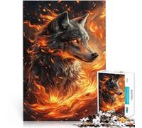 Imposible energía del Lobo Blanco Rompecabezas para Adultos de 1000 Piezas 26x38cm Cada Pieza es única: un desafiante y Divertido Juego Familiar