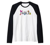 Imposible es un... Fábula Hibisco y Mariposa Camiseta Manga Raglan