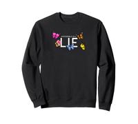 Imposible es un... Mentir Hibisco y Mariposa Sudadera