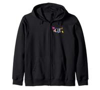 Imposible es un... Mentir Hibisco y Mariposa Sudadera con Capucha